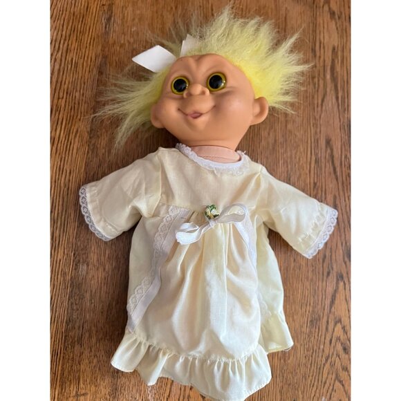 Vintage 1992 Troll Doll 12" Multi Toy Yellow Hair Girl Doll - Picture 1 of 6